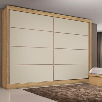 Guarda Roupa Casal Flex 2 Portas de Correr Em MDF Sevilha Made Marcs