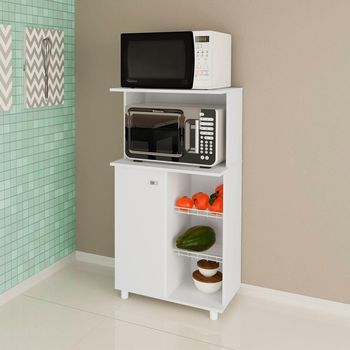 Balcão Fruteira 1 Porta 2  cestos Aramados Tecno Mobili