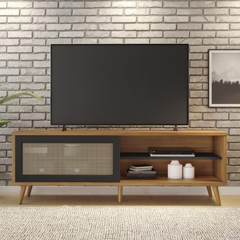 Rack para TV até 60 Polegadas 1 Porta de Correr com Pés NT1175 Notável Móveis