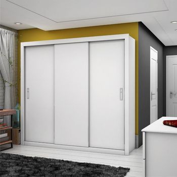Guarda Roupa Casal 3 Portas de Correr Ilhéus Carioca Móveis