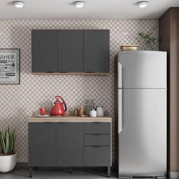 Cozinha Compacta com Tampo FI0010 Firenza Demobile