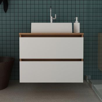 Gabinete para Banheiro 2 Gavetas BN3607 Tecno Mobili