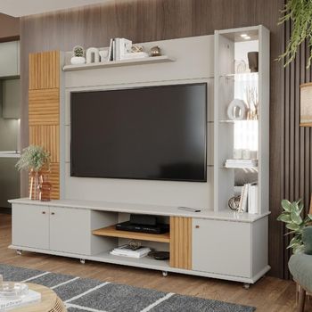 Estante Home para TV até 60 Polegadas 3 Portas Riviera Permóbili