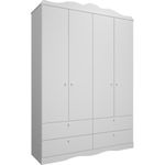 Guarda-Roupa-Infantil-4-Portas-e-4-Gavetas-Encanto-Permobili-Branco-S-V