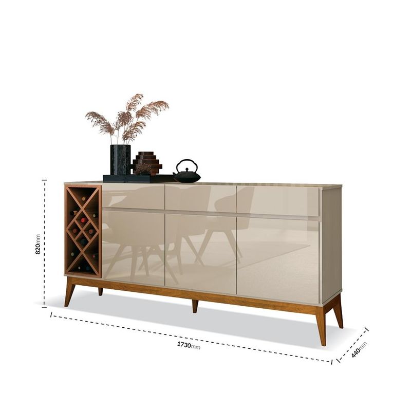 Buffet-3-Portas-3-Gavetas-Passion-EDN