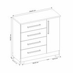 Comoda-4-Gavetas-1-Porta-Flex-NT-5185-Notavel-Moveis