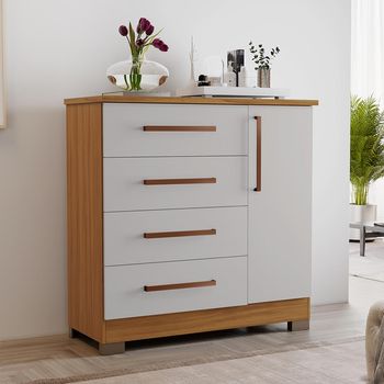 Cômoda 4 Gavetas 1 Porta NT 5185 Notável Móveis