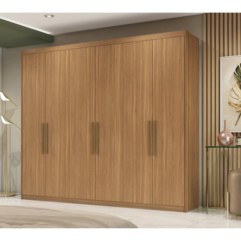 Guarda-Roupa-Casal-6-Portas-3-Gavetas-Sumatra-Demobile
