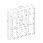 Guarda-Roupa-Casal-6-Portas-3-Gavetas-Sumatra-Demobile