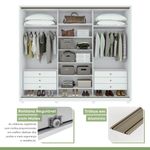 Guarda-Roupa-Casal-com-Espelho-3-Portas-6-Gavetas-Spazio-Glass-270-Lopas
