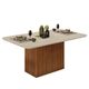 Mesa de Jantar 170cm Tampo Curvo Canes DJ Móveis