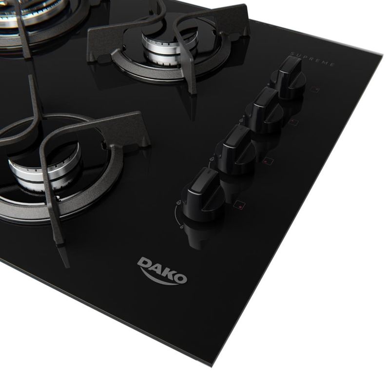 Cooktop-Dako-Supreme-a-Gas-4-Bocas-Acendimento-Automatico-e-Tripla-Chama