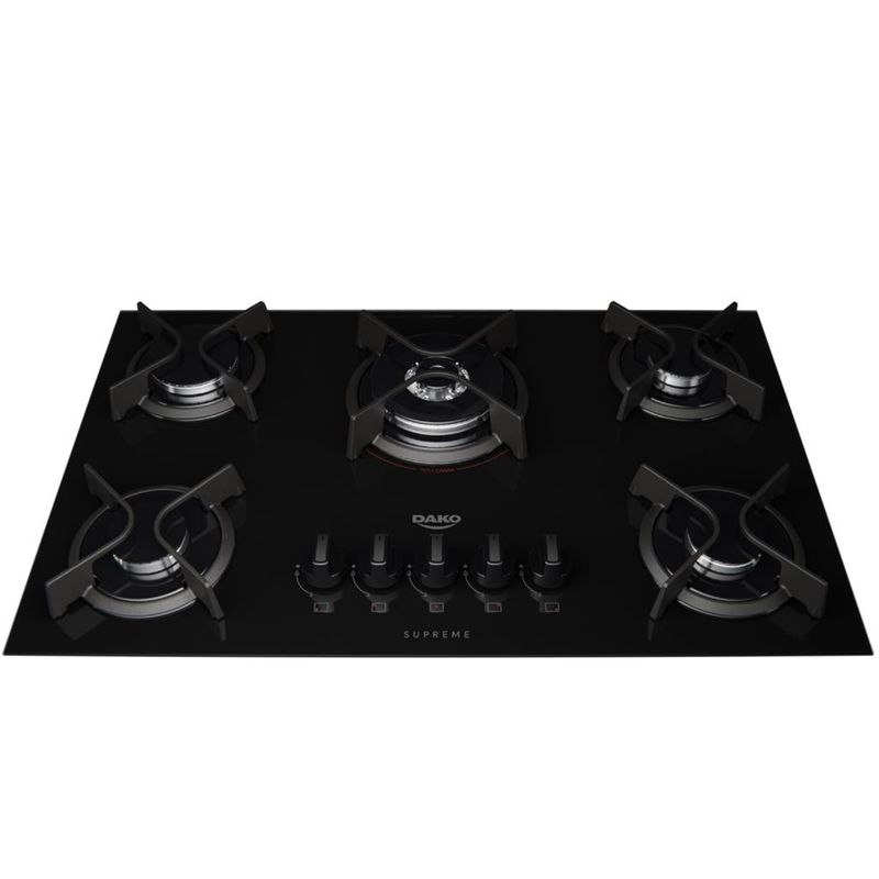 Cooktop-Dako-Supreme-a-Gas-5-Bocas-Acendimento-Automatico-e-Tripla-Chama