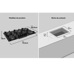 Cooktop-Dako-Supreme-a-Gas-5-Bocas-Acendimento-Automatico-e-Tripla-Chama