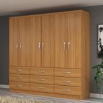 Guarda-Roupa-Casal-6-Portas-9-Gavetas-Bergamo-Evidencia