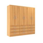 Guarda-Roupa-Casal-6-Portas-9-Gavetas-Bergamo-Evidencia