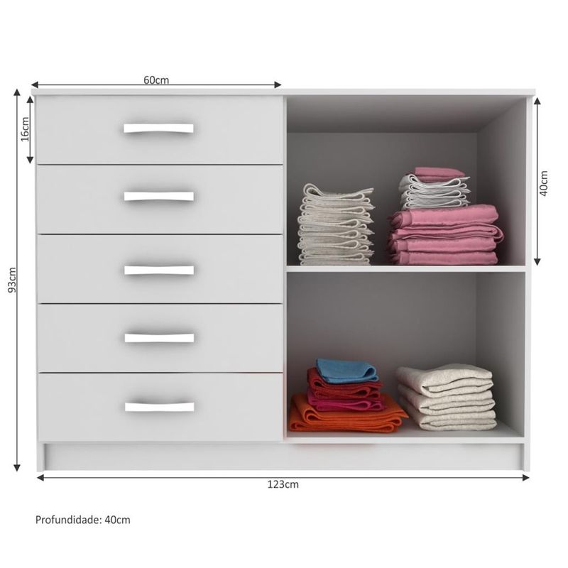 Comoda-5-Gavetas-2-Portas-CP25-Evidencia-Moveis
