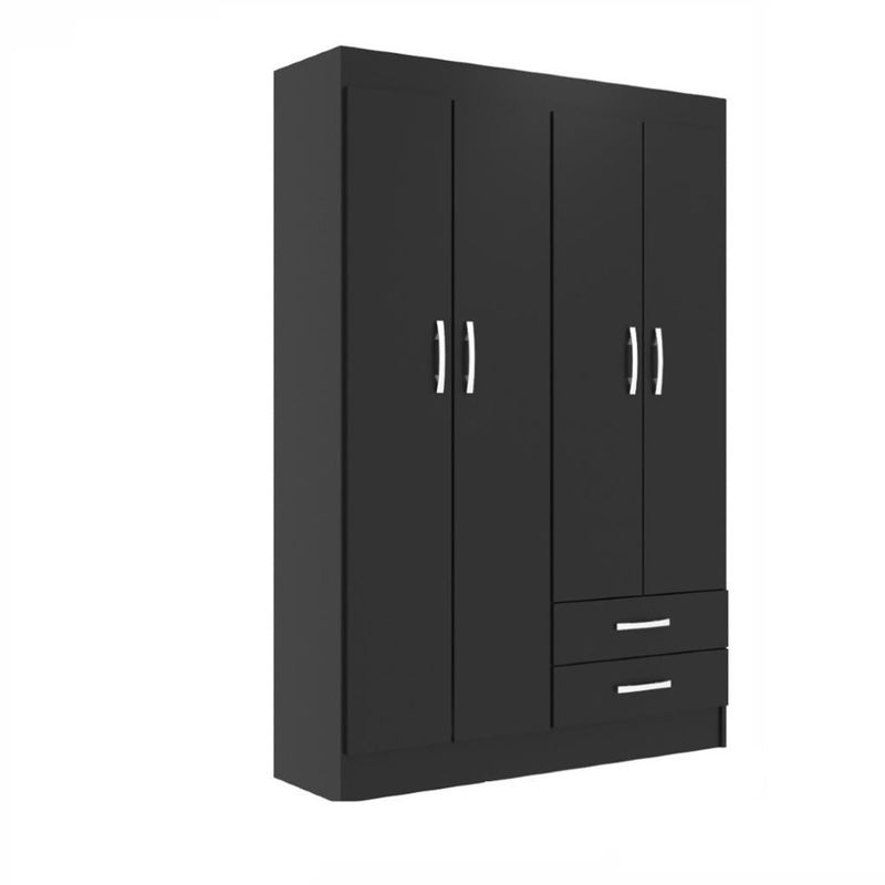 Guarda-Roupa-Solteiro-4-Portas-2-Gavetas-Atalaia-Evidencia-Moveis