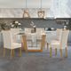 Conjunto Sala de Jantar Mesa 160cm Apogeu 6 Cadeiras Apogeu Lopas