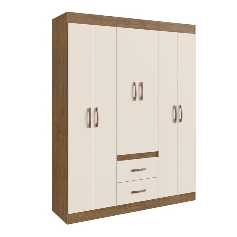 Guarda-Roupa-Solteiro-6-Portas-2-Gavetas-Montevideu-Doripel