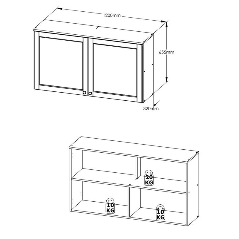 Armario-Aereo-2-Portas-com-Vidro-120cm-Royal-THB