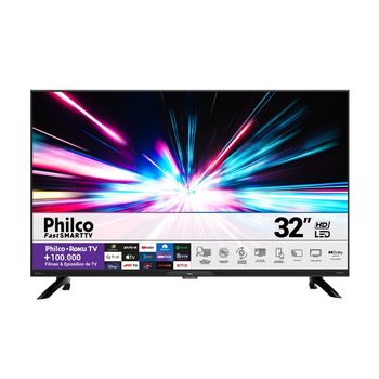 Smart TV LED HD Philco 32 Polegadas PTV32G7ER2CPBLH Dolby Áudio