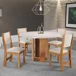 Conjunto-Sala-de-Jantar-Mesa-Redonda-90cm-Imperio-4-Cadeiras-Sol-Viero