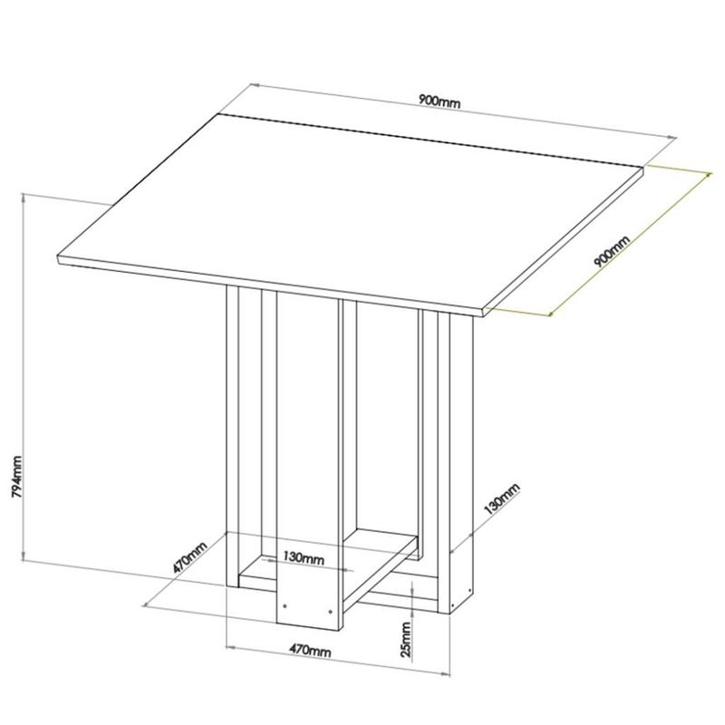 Conjunto-Sala-de-Jantar-Mesa-Redonda-90cm-Copacabana-4-Cadeiras-Sol-Viero