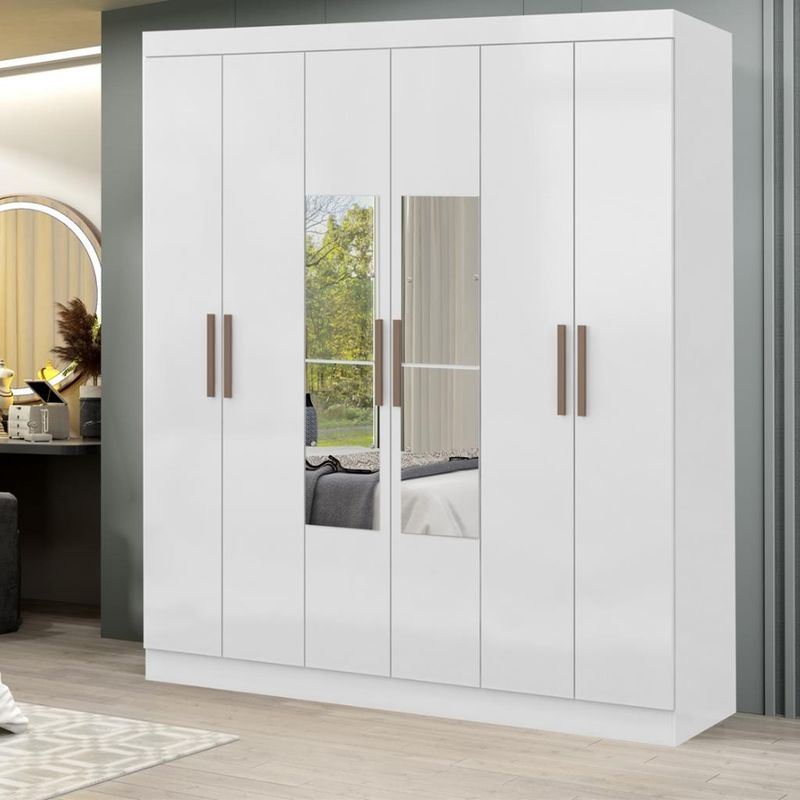 Guarda-Roupa-Casal-Espelho-6-Portas-2-Gavetas-Genebra-Maxel