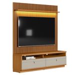 Rack-com-Painel-para-TV-de-ate-75-Polegadas-2-Gavetas-Outro-Preto-Linea-Brasil