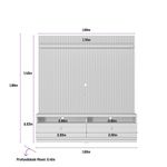 Rack-com-Painel-para-TV-de-ate-75-Polegadas-2-Gavetas-Outro-Preto-Linea-Brasil