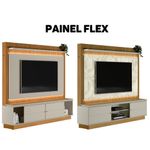 Rack-com-Painel-para-TV-ate-75-Polegadas-2-Portas-180cm-Led-Flex-Guararapes-Linea-Brasil