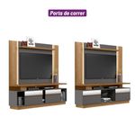 Rack-com-Painel-para-TV-ate-60-Polegadas-2-Portas-Recife-Aurora-Linea-Brasil