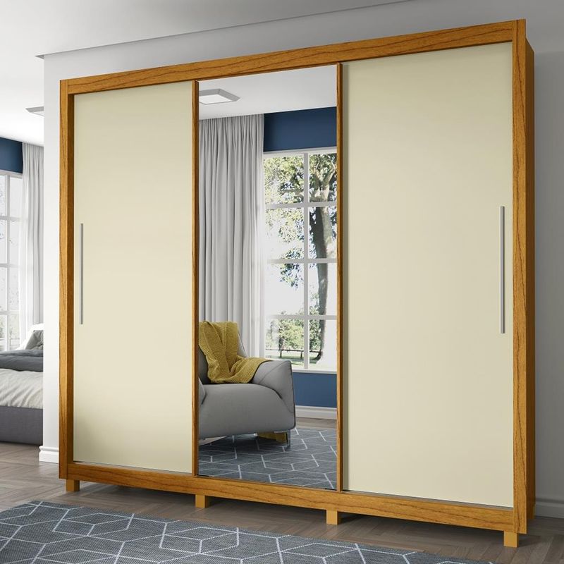 Guarda-Roupa-Casal-com-Espelho-3-Portas-Flex-4-Gavetas-Royale-Gelius