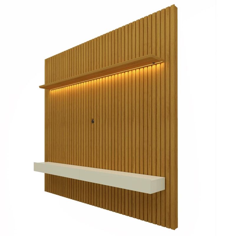 Painel-para-TV-ate-75-Polegadas-2-Gavetas-Led-Ripado-185-Nobre-Gelius