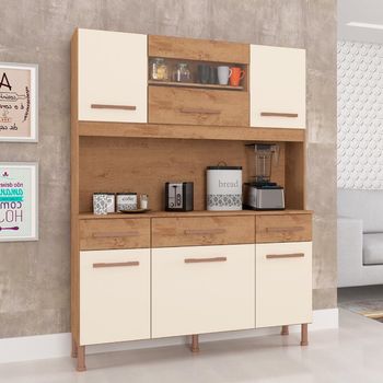 Cozinha Compacta 6 Portas 3 Gavetas com Tampo Anápolis Atualle