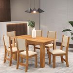 Conjunto Sala de Jantar Iolanda 6 Cadeiras Sol Viero