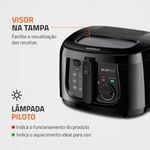 Fritadeira Elétrica Mondial com Óleo Big Fry FT-07 2,5L