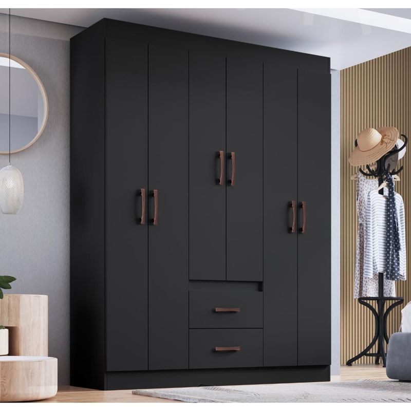 Guarda-Roupa-Solteiro-6-Portas-2-Gavetas-Sidney-Doripel