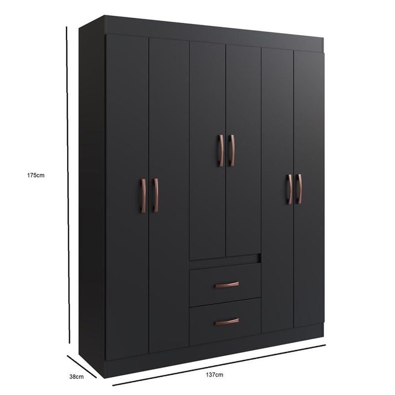 Guarda-Roupa-Solteiro-6-Portas-2-Gavetas-Sidney-Doripel