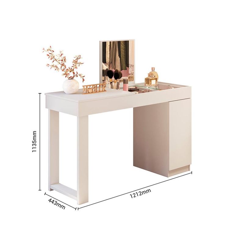 Penteadeira com espelho 1 Porta Love Mobler