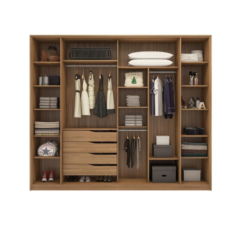 Guarda-Roupa-Casal-com-Vidro-Reflecta-4-Portas-4-Gavetas-Laredo-Demartz