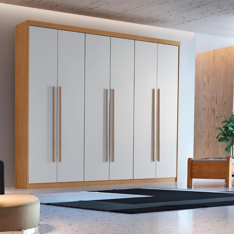 Guarda-Roupa-Casal-6-Portas-2-Gavetas-Hawai-Rufato
