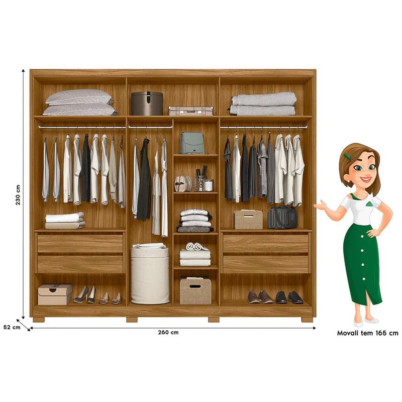 Guarda-Roupa-Casal-6-Portas-4-Gavetas-Araguaia-Moval
