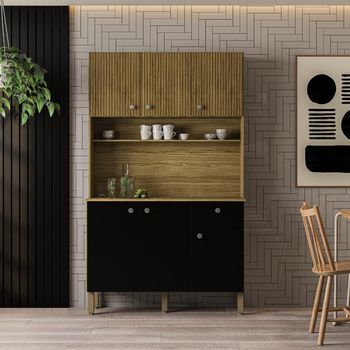 Cozinha Compacta 6 Portas 1 Gaveta com Tampo Style Kits Paraná