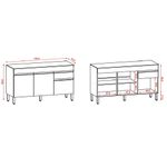 Balcao-3-Portas-1-Gaveta-150cm-com-tampo-Line-Kits-Parana