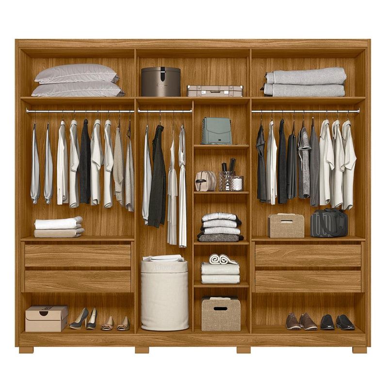 Guarda-Roupa-Casal-Espelho-6-Portas-4-Gavetas-Araguaia-Moval