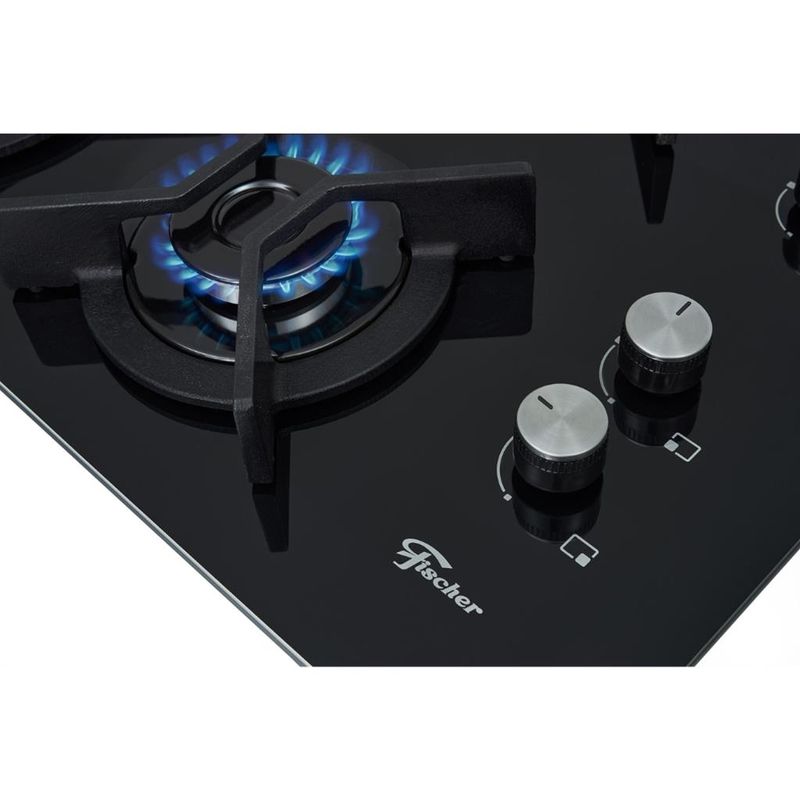 Cooktop-4-Bocas-Fischer-Tripla-Chama--Infinity-Mesa-Vidro