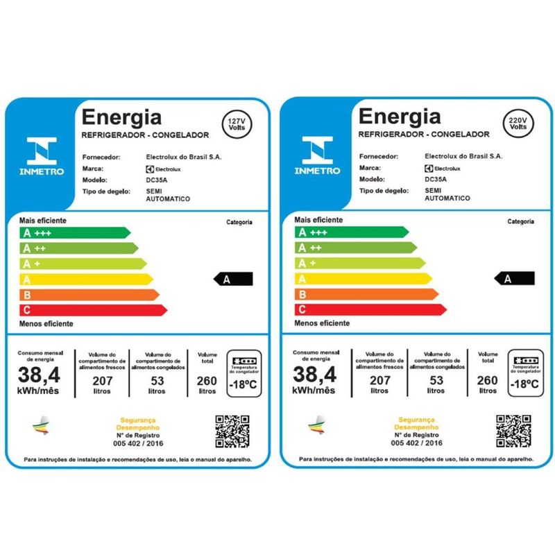 Geladeira-Electrolux-DC35A-2-Portas-Defrost-260L