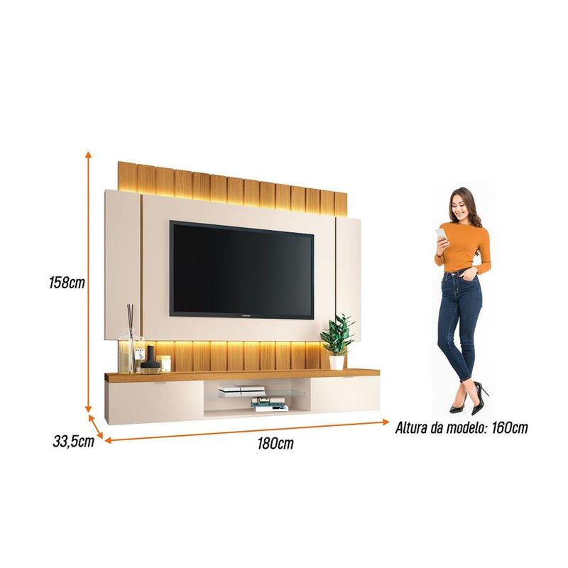 Painel-Home-para-TV-ate-55-Polegadas-com-LED-2-Portas-I-HB-Moveis
